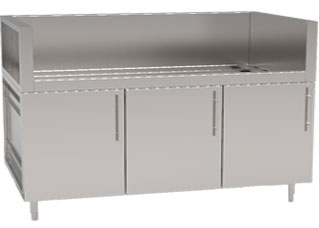 Three Doors Outdoor Stainless Grill Cabinet