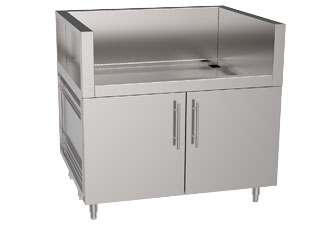 Double Door Outdoor Stainless Grill Cabinet