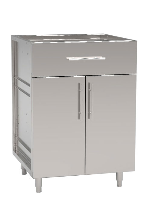 Quarter Drawer with Double Doors Outdoor Stainless Cabinet