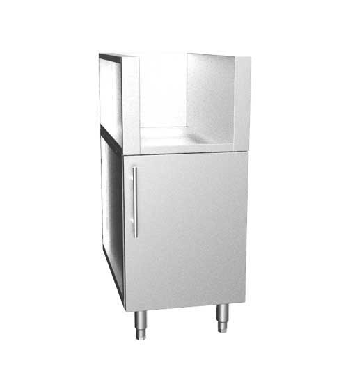 Side Burner with Single Door Stainless Cabinet